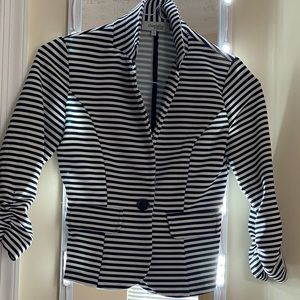 Black/White striped blazer